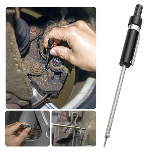 Brake Pad Thickness Gauge for Automotive Vehicles Brake Gauge Tester with 6mm 0.2in Thick Base Plate Measurement Tool