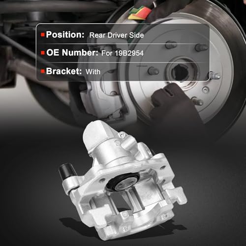cciyu Rear Left Disc Brake Caliper Assembly With Bracket 19B2954 - size: Rear Left[19B2954]