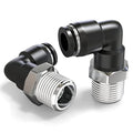 TAILONZ 10mm x 1/2" NPT Push to Connect Elbow Fitting 10Pcs - size: 0.394" OD 1/2" MNPT