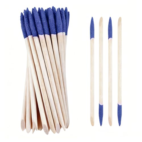 50Pcs Sanding Sticks Double End Matchsticks Sanding Twigs - color: Purple