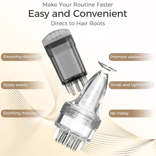 Minoxidil Applicator,2 PCS Direct to Scalp Quick Apply Root Comb Applicator