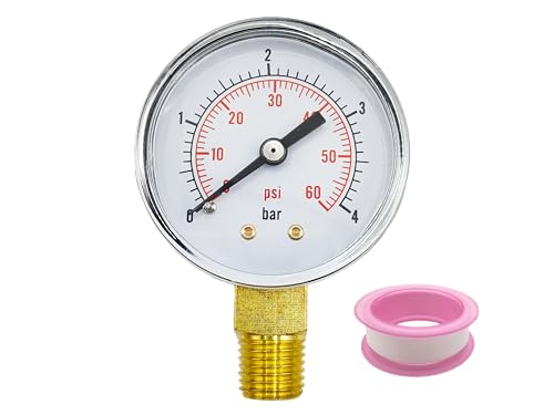 ECX270861 Boxed Pressure Gauge 0-60 PSI Replacement for S220T S244T S140T S144T Select Hay-Ward Sand and D.E. Filter
