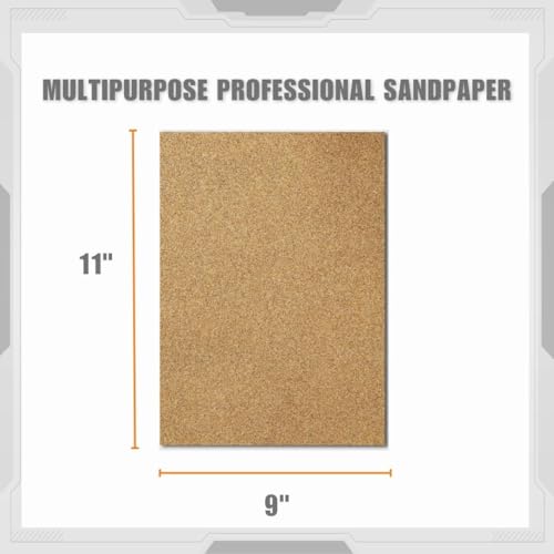 Multipurpose Sanding Sheets Assorted Grits: (25) 80, (25) 12, and (25) 220. 75PK.. - style: Selection of grits..