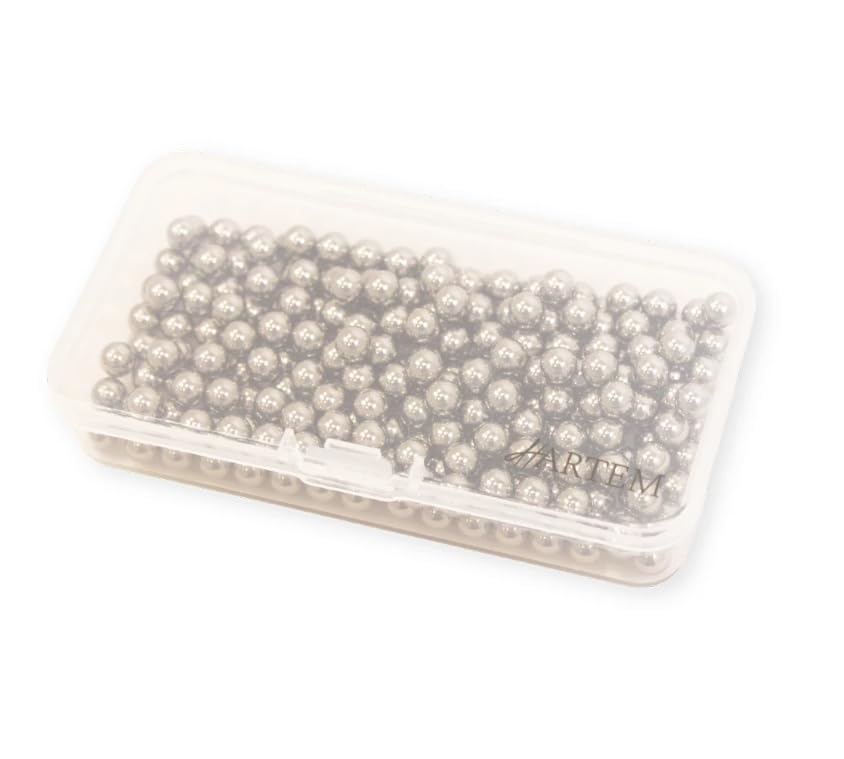 Stainless Steel Mixing Balls | Pack of 250 Rust-Proof Agitator Spheres for Model Paint, Acrylics, Enamels & Airbrush Bottles | 5 mm (0.20") - size: Pack of 250 balls, 5 mm-0.20in