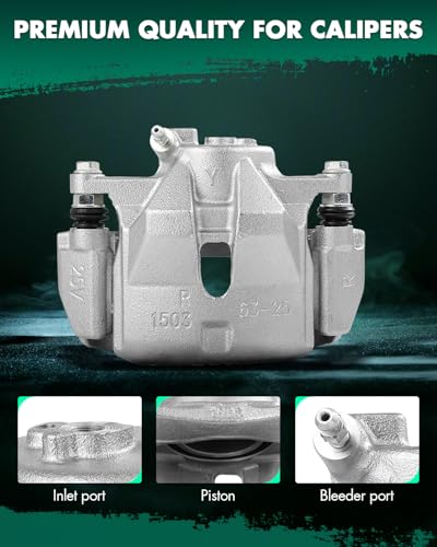 SCITOO 1PC 19B3197 Front Passenger Side Disc Brake Caliper With Bracket - size: Front Passenger[19B3197]