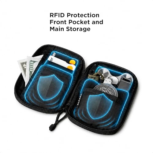 ALPAKA HUB Pouch V2 Tool Pouch Black Axoflux 210D Ripstop Nylon - color: Black Slim-Axoflux 210D
