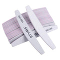 BTYMS 25Pcs 100/180 Grit Nail File and Buffer Professional Double-Sided Emery Boards for Acrylic, Gel & Natural Nails - size: 25 Count (Pack of 1)
