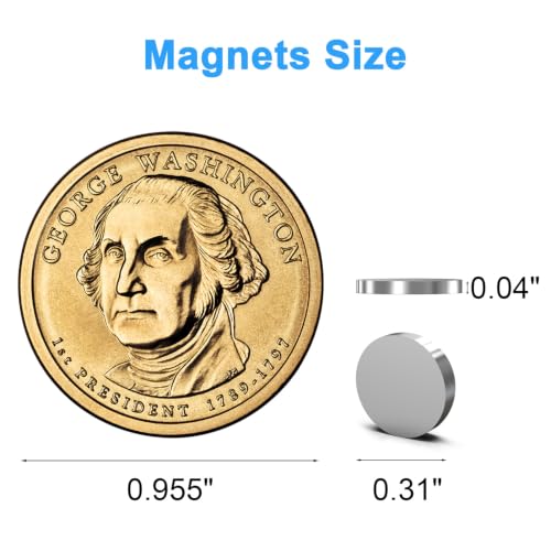 Small Magnets for Crafts, 8x1 mm Round Magnets 500 Pack - size: 8x1 mm