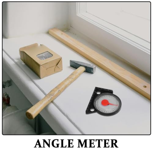 1 PCS Magnetic Angle Finder, Dial Roof Slope Gauge, Accurate Pitch Measuring Tool, Protractor Level with Base, Precision Inclinometer for Roofing Construction, Carpentry and Framing Work