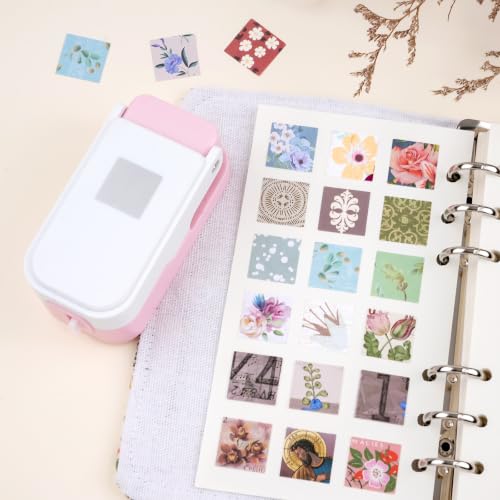 0.83inch Square Punch, Square Craft Punch for Junk Journal - color: 0.83x0.83" Square Punch Pink