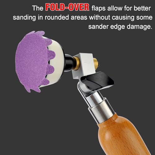 MAXMAN 2"Sanding Discs, 400 Grit Flex Edge Sandpaper, for Drill/Bowl Sander - style: 400 Grit