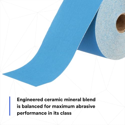 3M Stikit Blue Abrasive Sheet Roll, 36222, 220+ Grade, 2-3/4 in x 30 yd