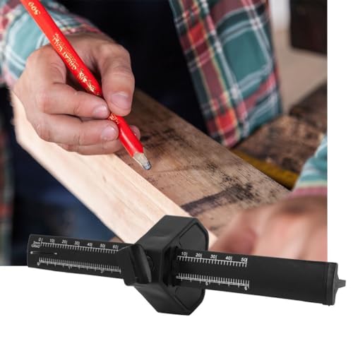 Parallel Marking Gauge 0-150mm – Steel Tip Scriber Tool for Woodworking & Metal, Precision Measuring with Comfort Grip and Carbide Compatibility