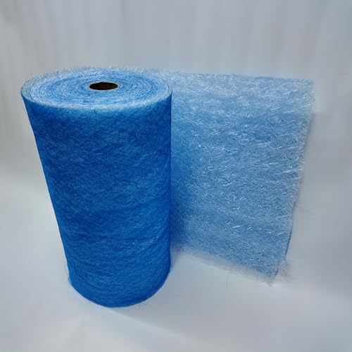AUC Paint Spray Booth Exhaust Filter Roll, 25" x 100ft,18 Gram Fiberglass - size: 25"x100ft