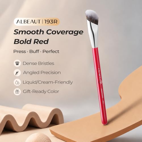 Albeaut Concealer Brush, Under Eye Makeup Small Angled Precision Face Blending Brush (193 concealer brush-Limited Edition) - style: 193 concealer brush-Limited Edition