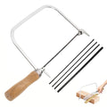 Veemoon Coping Saw, U-Shaped Coping Frame with 5 Size Replacement Blades Small Woodworking Fret Saw Carving Saw Japanese Hand Saw for DIY Crafts, Detailed Wood Plastic and Metal Cutting
