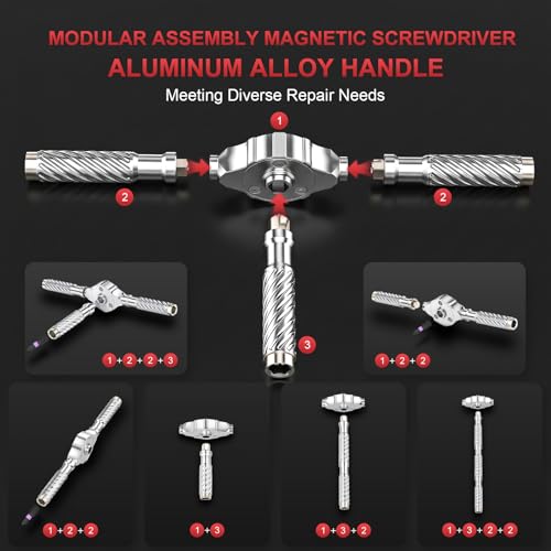 115 in 1 Magnetic Ratchet Screwdriver Set with S2 Steel Bits