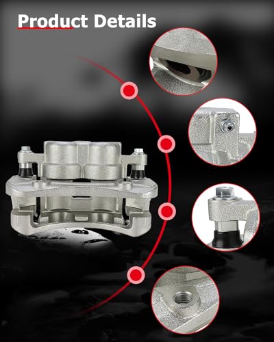 cciyu Front Right Disc Brake Caliper Assembly With Bracket 18B4938 - size: Front Right[18B4938]