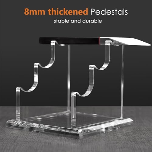SANRUI 3 Tier Acrylic Pen Holder Display Stand, Clear Desk Pencil Rack - style: 3 Tier