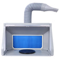 Portable Airbrush Paint Spray Booth Kit with Foldable Design and Lighted Work Area