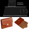 RIVEENY Acrylic Leather Templates for Coin Purses Card Holders DIY Reusable - color: AAB-80