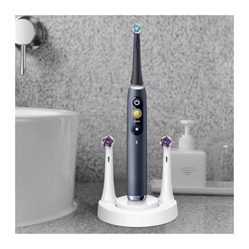 Electric Toothbrush Stand, Compatible for Oral B IO Toothbrush Storage Rack Brush Head Holder Charging Dock Rack(Only Holder (White))
