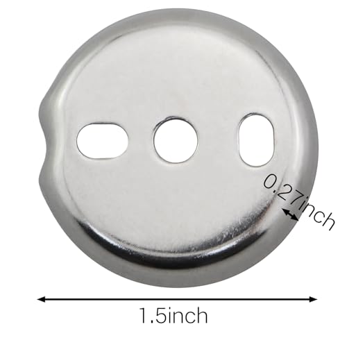 1 Set 1.5 Inch Diameter Towel Bar Replacement Parts Silver Stainless Steel Suspension Fastening Screws Bath Accessories