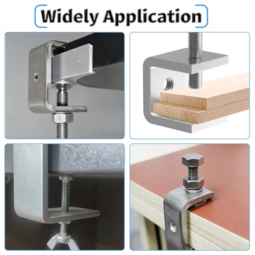 Heavy-Duty 120mm Small C-Clamp, Small Screw Clamp - size: 1Pcs 120mm Silver