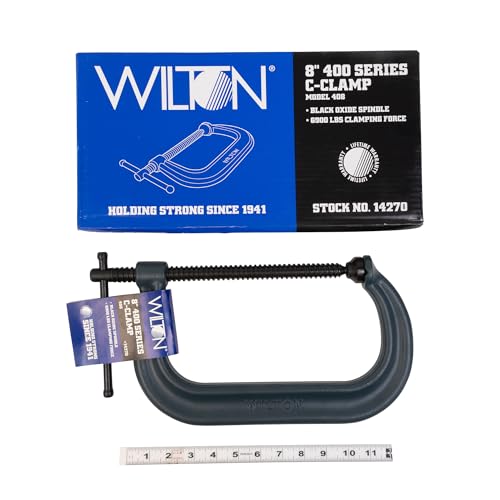 Wilton C-Clamp, 8-1/4" Opening, 4-15/16" Throat, 6900 Lbs. Clamping Force (Model 408) (Pack of 2) - size: 8-1/4 in., style: Pack of 2