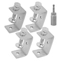 304 Stainless Steel C-Clamps,65mm Heavy Duty Tiger Clamps for Woodworking,C-Clamp 4 pack - size: 65mm-4 Pcs