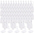Zhehao 100 Pcs 10 ML Metal Applicator Bottle, Mini Glue Bottle for DIY Craft, Acrylic Painting, Quilling, Art Projects(White) - color: White