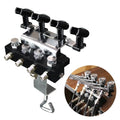 OPHIR Airbrush Holder Station with 4-Way Adjustable Splitters Manifold - size: without air hose