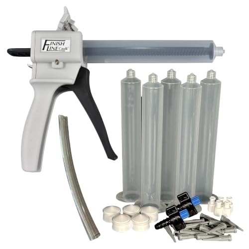 Precision 55 ML Dripless Syringe-Style Caulk and Sealant Applicator – Empty Syringe Barrels, Fine Tip Nozzles, Caps & Easy-Fill System – Ideal for Caulking, Adhesives, and Sealants