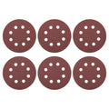 HARFINGTON 25 Pcs 5 Inch Sanding Discs 120 Grit Red Aluminum Oxide 8 Hole - size: 5 Inch(120 Grit)