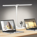 LED Desk Lamp for Home Office Desk Light Table Lamp 50 Lighting Modes Timer - color: Silver