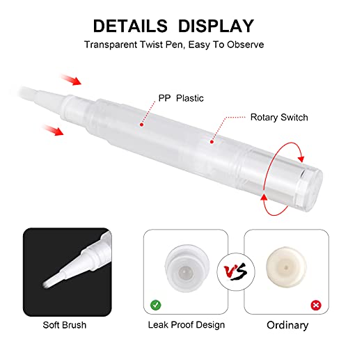 UPZIGS Empty Cuticle Oil Pen, 5ml-5 Pack - size: 5 Count (Pack of 1)