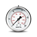 SENCTRL 0-200 Psi Liquid Filled Pressure Gauge, 1/4" NPT Back Mount - size: 0-200 Psi, style: Back Mount