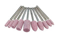 10 Pcs 1/8 Shank Abrasive Mounted Stone Rotary Tool - size: 10PCS