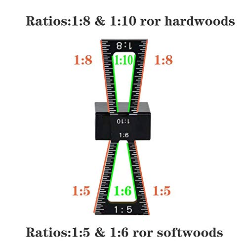 Dovetail Marker, CNC Aluminum Dovetail Guide for 1:5 1:6 1:8 1:10