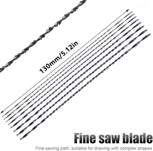 8-Piece Precision Spiral Jewelry Saw Blades Kit,5in Long (#1-#8) - color: 8Pcs