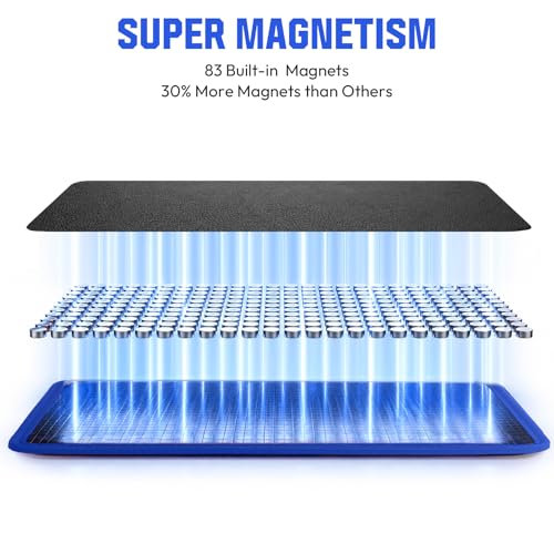Magnetic Tool Mat,40 lbs flexible Magnetic Parts Holder for Tools - color: blue, size: 1PC Magnetic Tool Mat