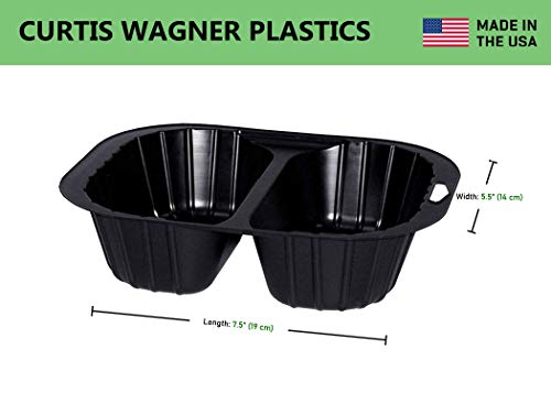 Curtis Wagner Plastics Trim Paint Tray Small (5-Pack) - (Dimensions: 5.5 x 7.5) Heavy Duty Plastic Disposable & Reusable Paint Tray Liner for Your Rollers & Brushes - Small Medium Large Paint Trays - size: Paint Trim Tray