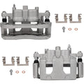 SCITOO 18B4988 18B4989 Front Left & Right Disc Brake Calipers With Bracket - size: Front[18B4988 & 18B4989 ]Silver