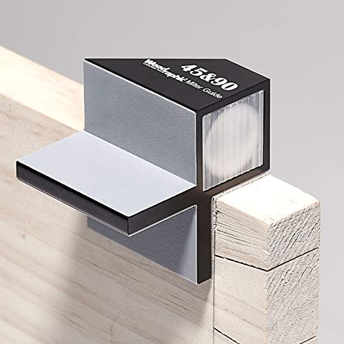 Dovetail Saw Guide – 45° & 90° Combo Angle Magnetic Tool for Woodworking Layout, Framing, and Joinery – CNC Aluminum Marking Guide for Precision Cut - size: Saw Guide - 45°/90° for Framing & Layout