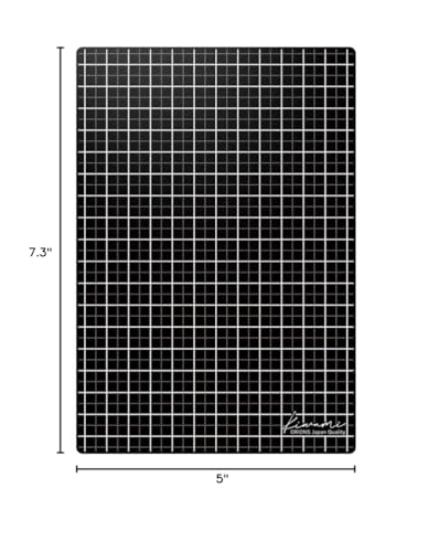 Kyoei Plastics WMS-B6-BL Writing Mat, B6, Black, Grid