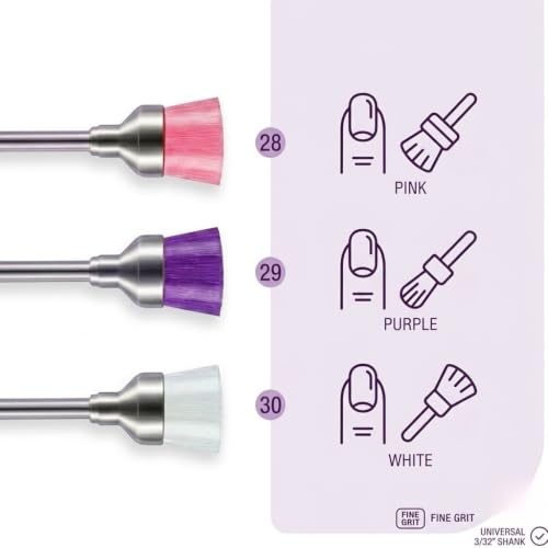 30Pcs Nail Drill Bits Set: 3/32 Inch Carbide Cuticle Ceramic Nail Bits - color: 30Pcs Nail Drill Bits
