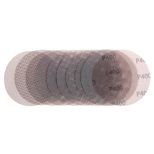 6 Inch Hook and Loop Dust Free Mesh Net Sanding Discs for Drywall Sander Car Wood Drywall Metal Polishing & Grinding Anti-Blocking Sand Abrasive Sheet 10PCs (Grit 400) - style: Grit 400