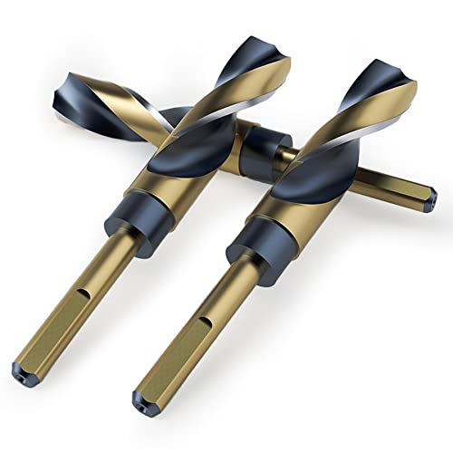 18mm Reduced Shank Twist Drill Bit for Stainless Steel Aluminum Alloy Metal Copper Plastic Wood with 10mm Shank, Made of High Speed Steel 4341, Ideal for Drilling Steel Plate - size: 18mm with 10mm Shank