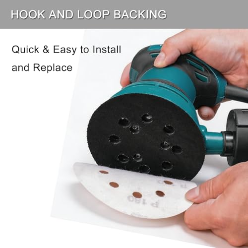 100Pcs 5 Inch Sanding Discs Hook & Loop 8-Hole Wet Dry Sandpaper 5000 Grit - style: 100Pcs 5000 Grit
