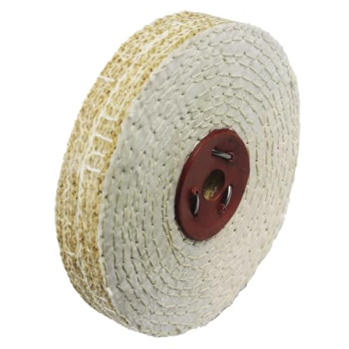 8 Inch Rigid Sisal Buffing Wheels with 5/8" Arbor Hole - style: 8" Sisal Wheel
